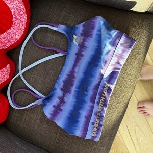 Sundays With Love Blue and Purple Tie-Dye Sports Bra